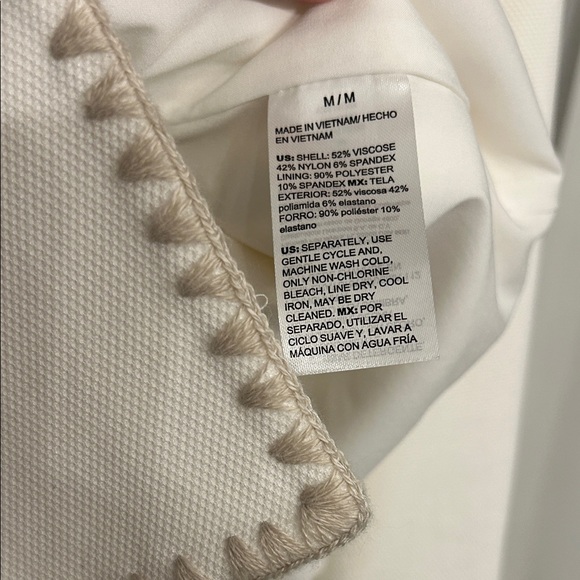 Chico's Knit Shacket Ecru - Picture 4 of 6